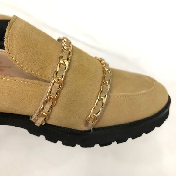 Karl Lagerfeld Irene Leather Loafers Chain Detailing Shoes - Picture 7 of 10